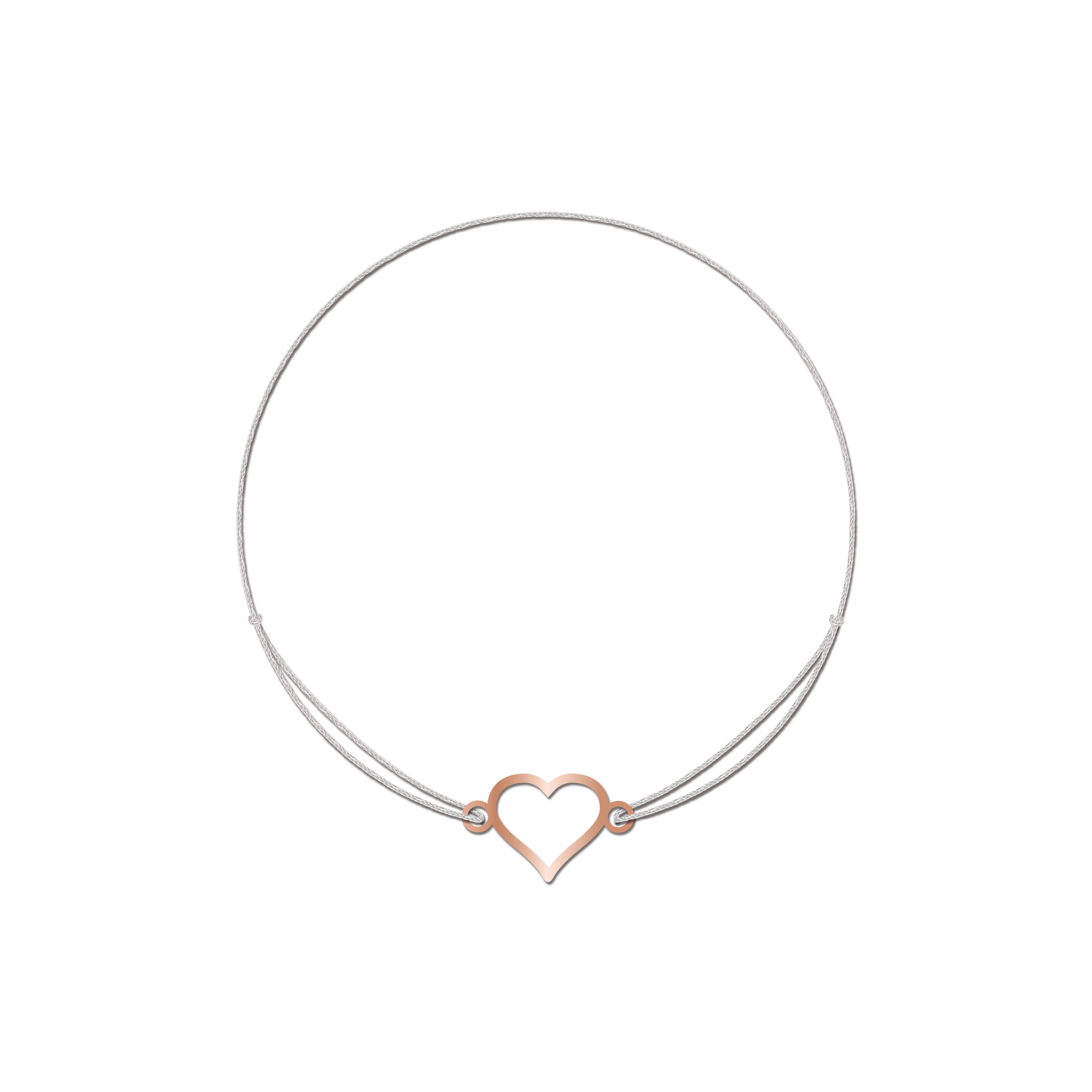 Rosegold Končić Narukvica Srce Okvir - FE Jewelry