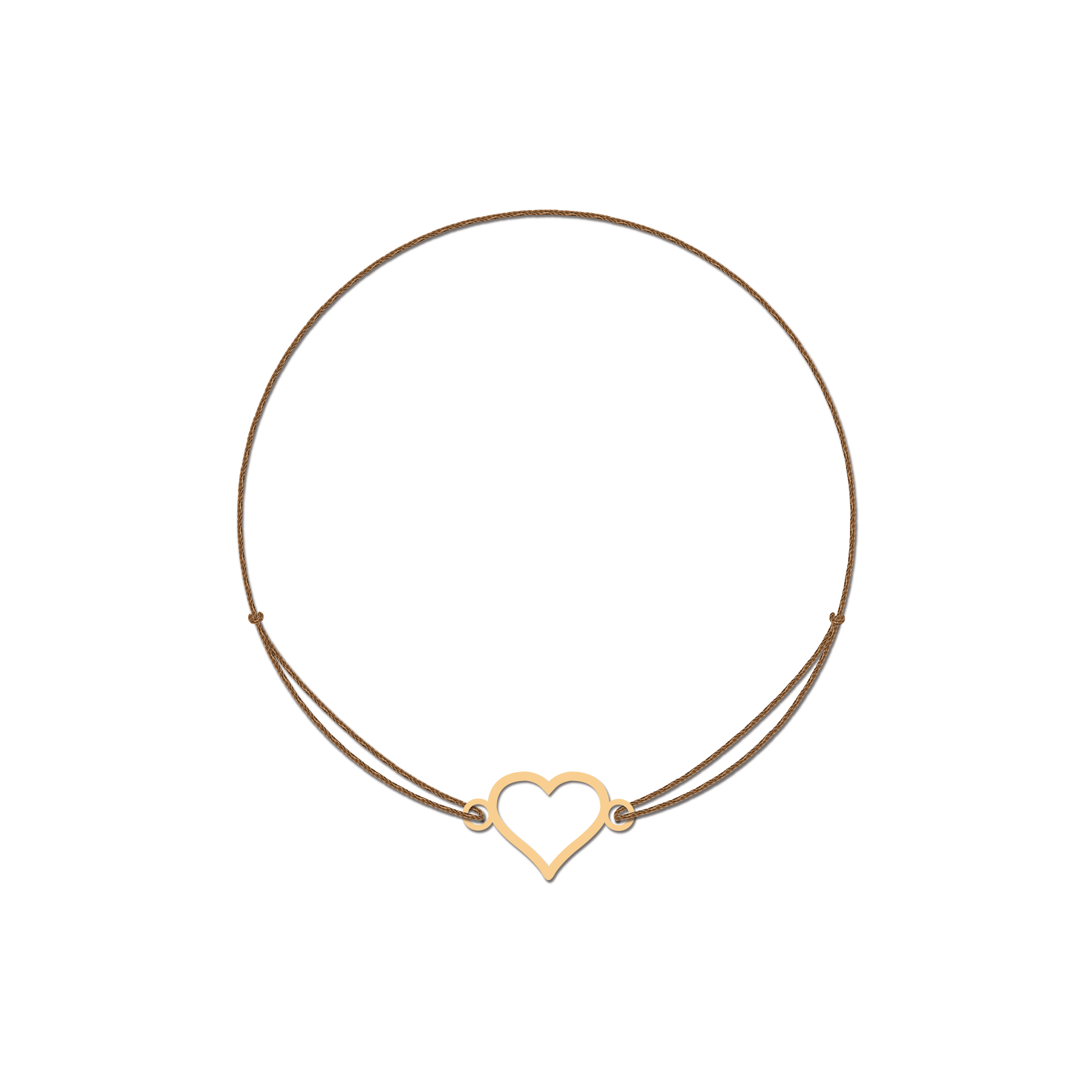 Zlatna Končić Narukvica Srce Okvir - FE Jewelry